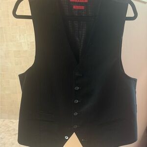 John Varvatos black vest velvet size large